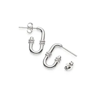 Kit Heath Marina Rope Bar Link Semi Hoop Studs 41092RP