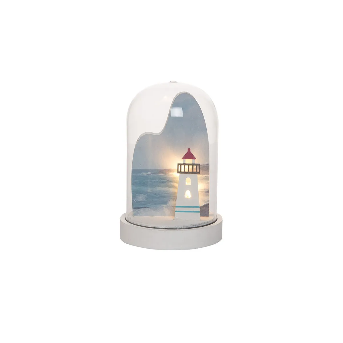 LED Lighthouse Scene Globe