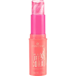 live LIFE in CORAL blushlighter stick