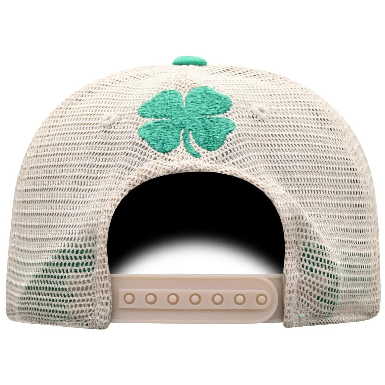 LSU Tigers TOW Green St. Patrick's Day Tan Mesh Adj. Snapback Slouch Hat Cap