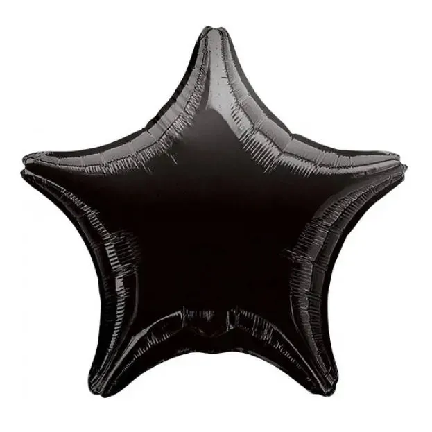 Metallic Black Star Foil Balloon