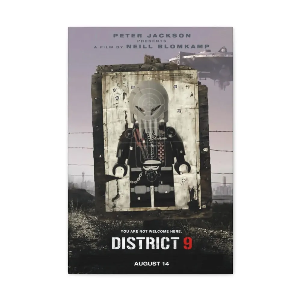 MOC  Compatible  District 9  Movie Wall Art Canvas Art With Backing.