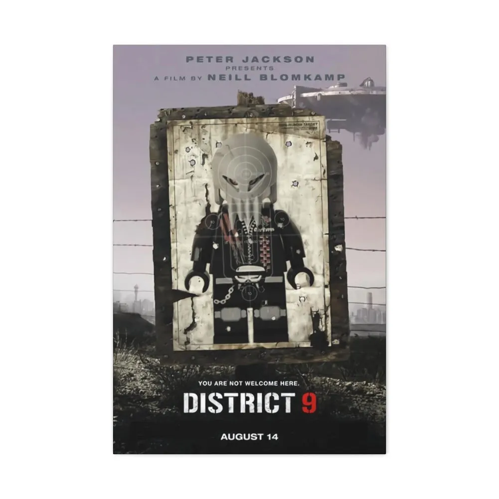 MOC  Compatible  District 9  Movie Wall Art Canvas Art With Backing.