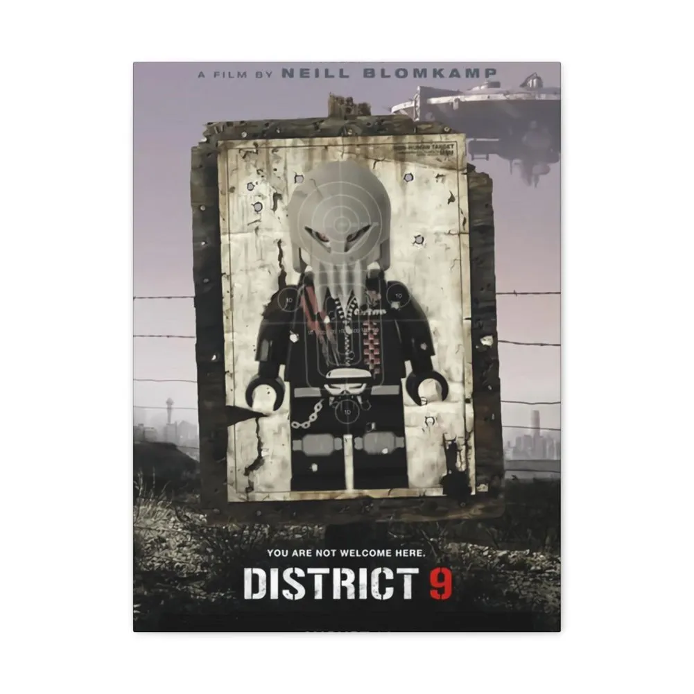 MOC  Compatible  District 9  Movie Wall Art Canvas Art With Backing.