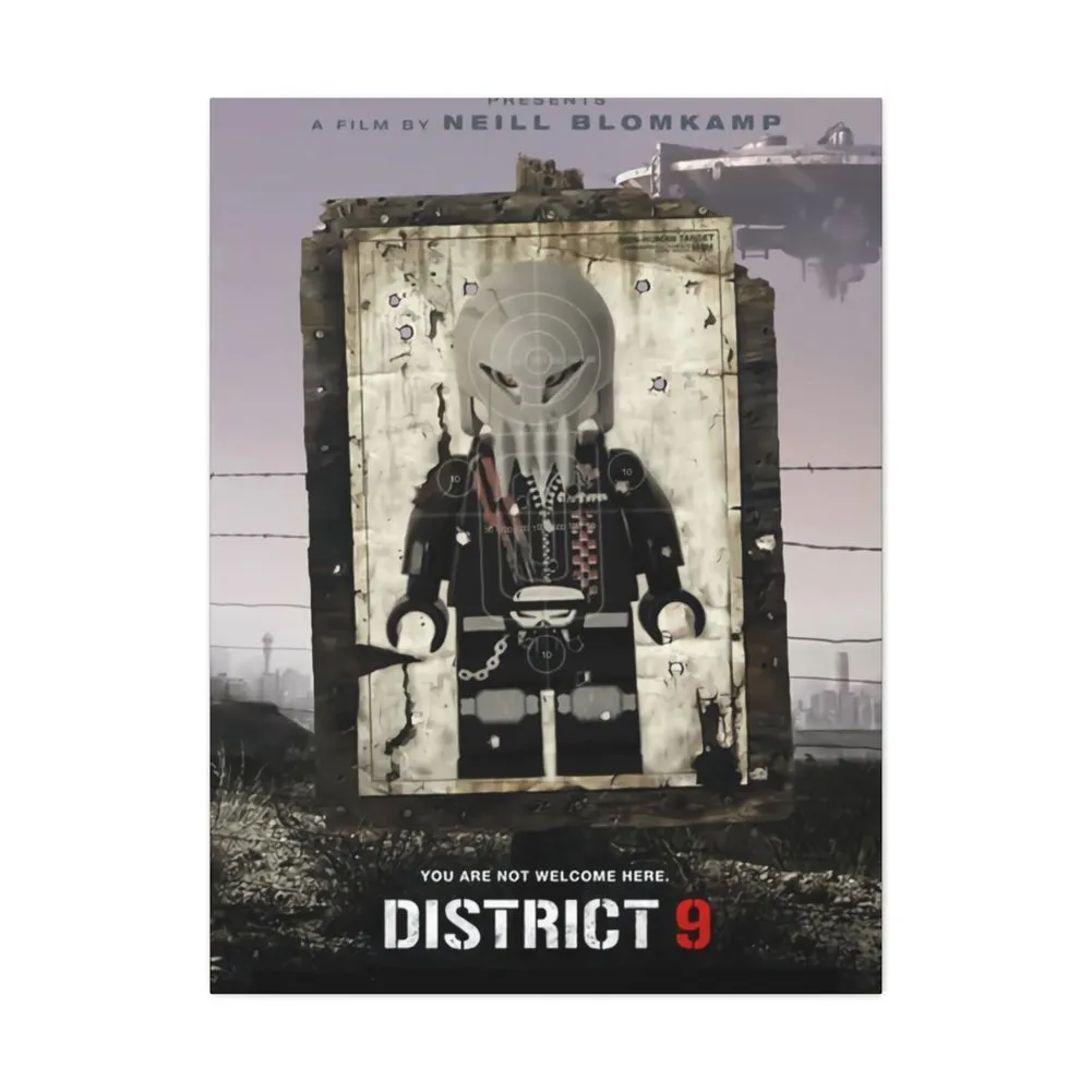 MOC  Compatible  District 9  Movie Wall Art Canvas Art With Backing.