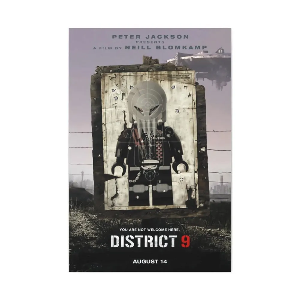 MOC  Compatible  District 9  Movie Wall Art Canvas Art With Backing.