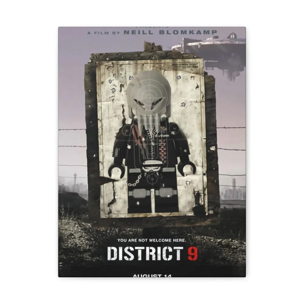 MOC  Compatible  District 9  Movie Wall Art Canvas Art With Backing.