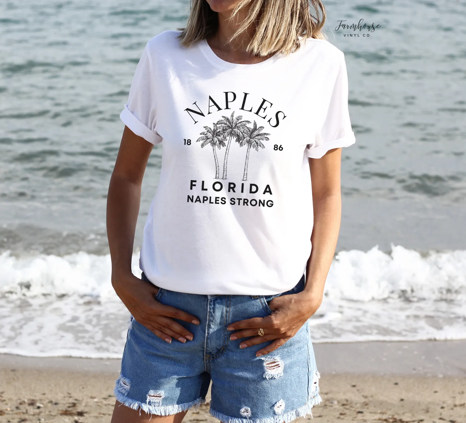 Naples Florida Naples Strong Palm Trees Shirt