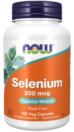 Now Selenium 200mcg Veg Caps 180ct