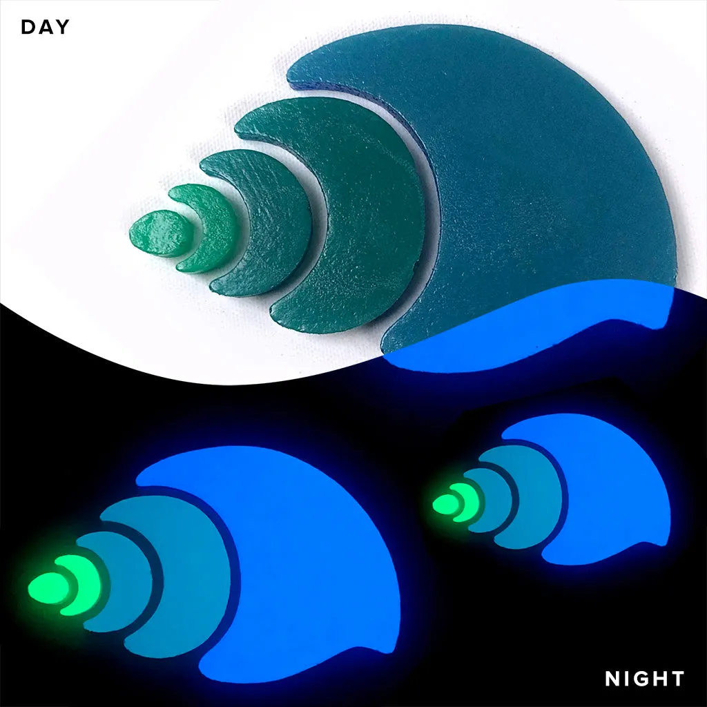 Nutmeg Shell Family - Glow in the Dark Pool Mosaics