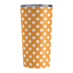 Orange Polka Dot Tumbler Cup