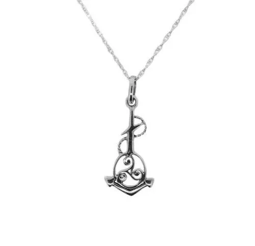 Outlander Inspired Anchor Triskele Silver Pendant