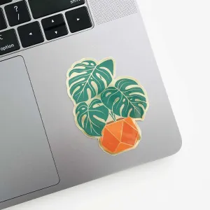 Paper Anchor Co. | Monstera Sticker | Luxe Metallic Gold Sticker