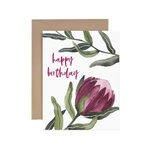 Paper Anchor Co. | Protea Happy Birthday Greeting Card