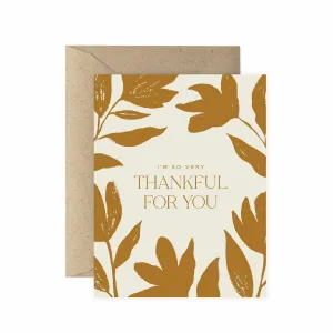 Paper Anchor Co. | Thankful For You Greeting Card