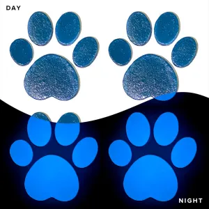 Paws x 4 - Glow in the Dark Pool Mosaics