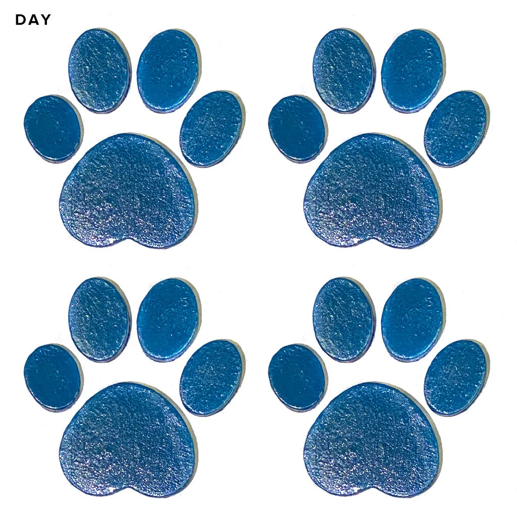 Paws x 4 - Glow in the Dark Pool Mosaics