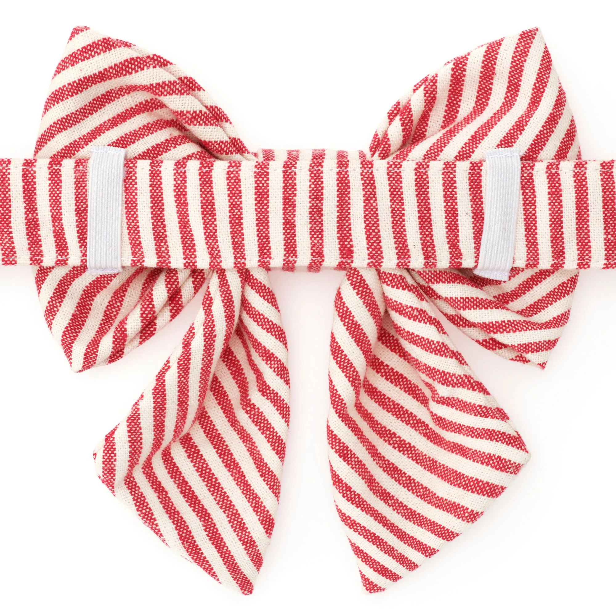 Red Stripe Lady Dog Bow