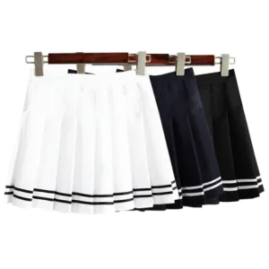 Sailor Preppy Mini Pleated Skirt