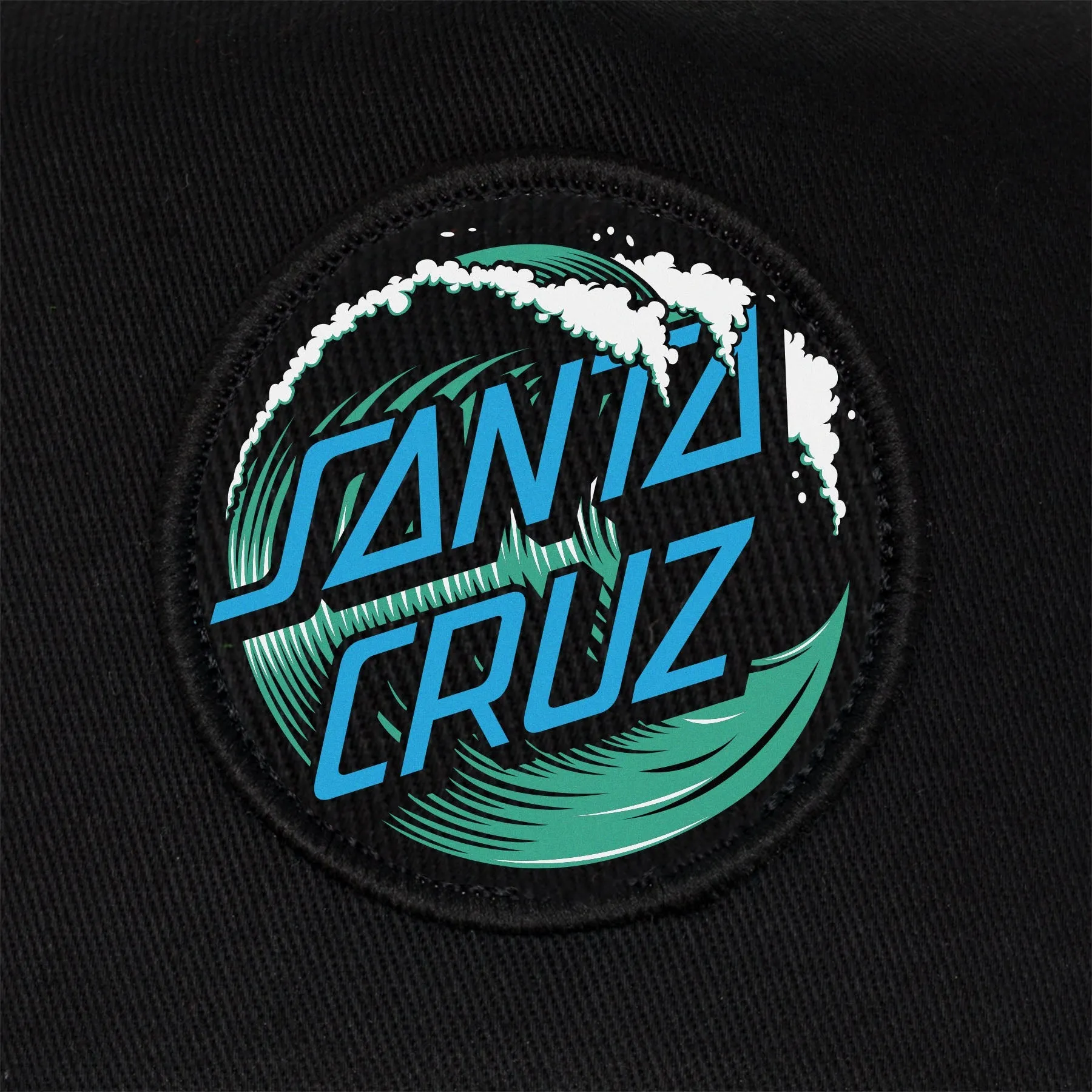 Santa Cruz Wave Dot Snapback Mid Profile Hat