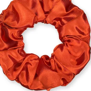 Scrunchies Premium Bridal Satin Available in 3 Sizes Made in the USA Rust