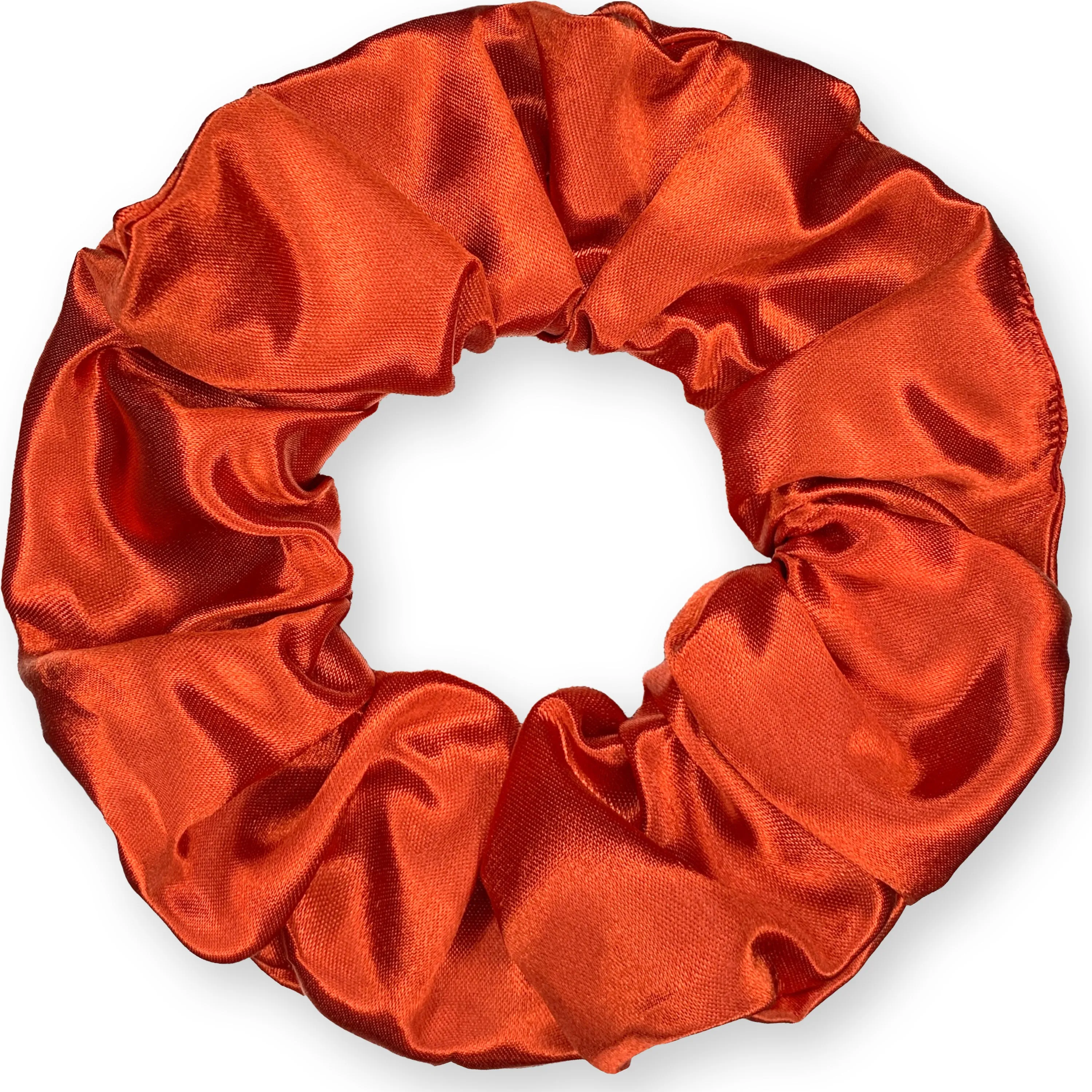 Scrunchies Premium Bridal Satin Available in 3 Sizes Made in the USA Rust