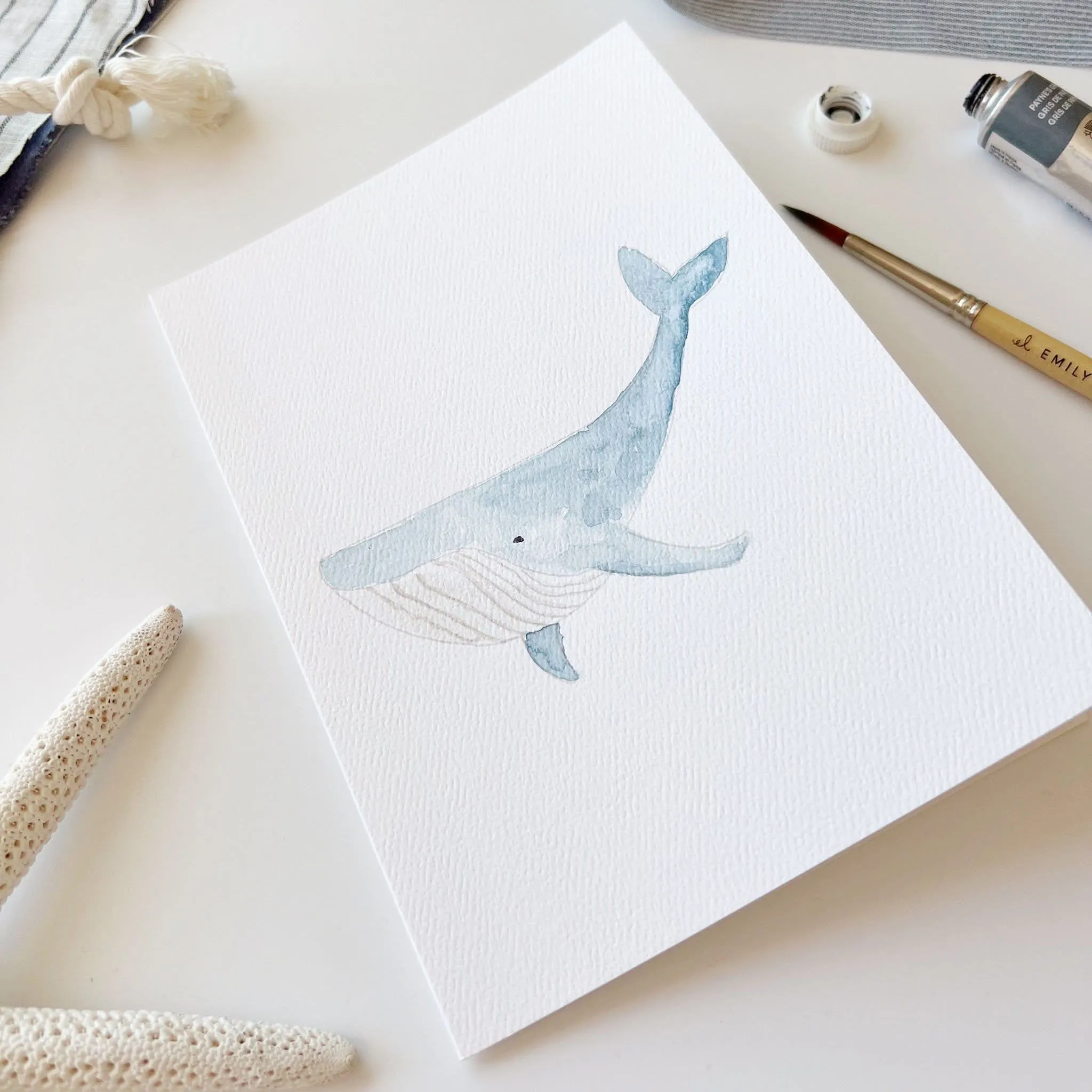 seaside paintable notecards