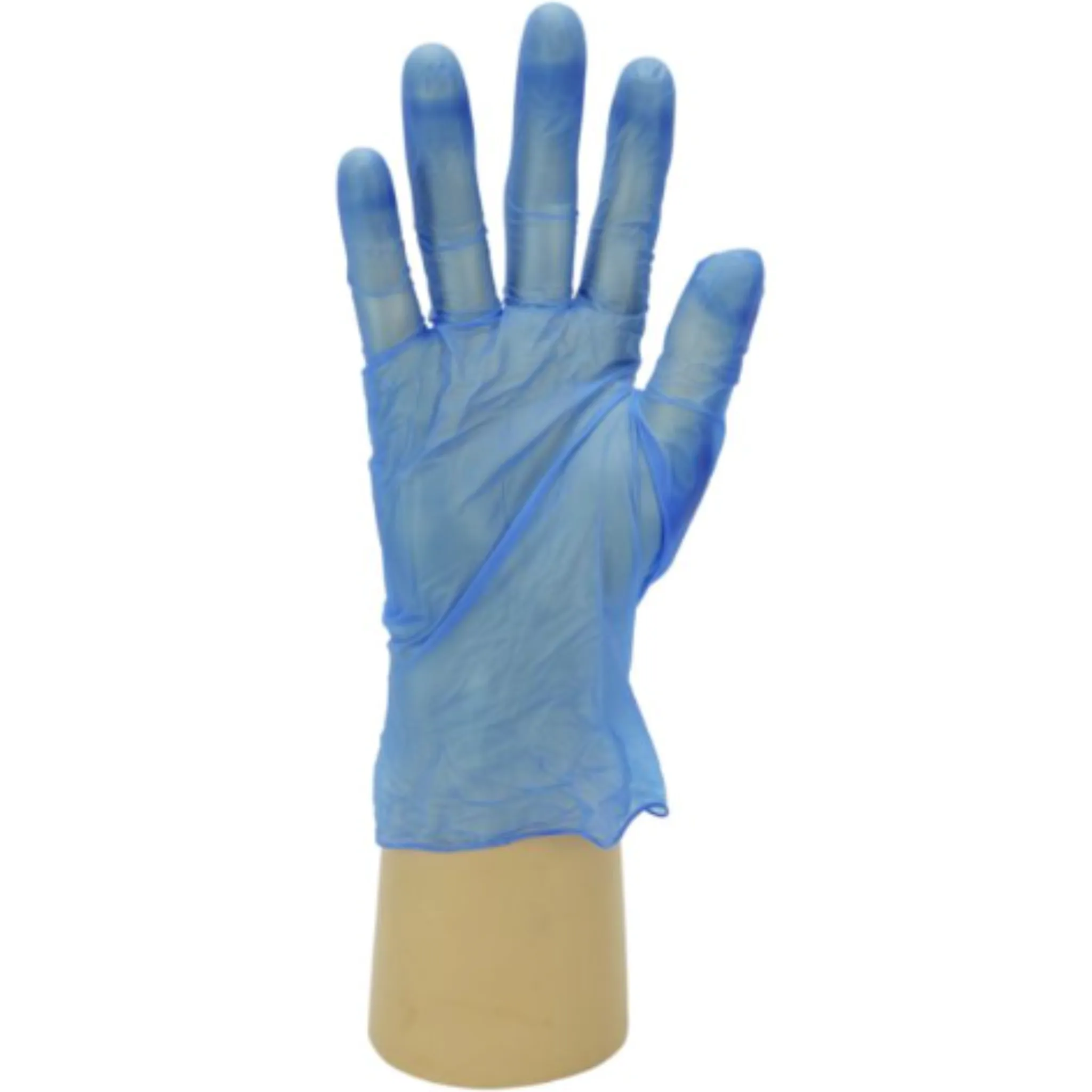 Shield Powdered Disposable Blue Vinyl Gloves GD11 (Case of 10 Boxes)