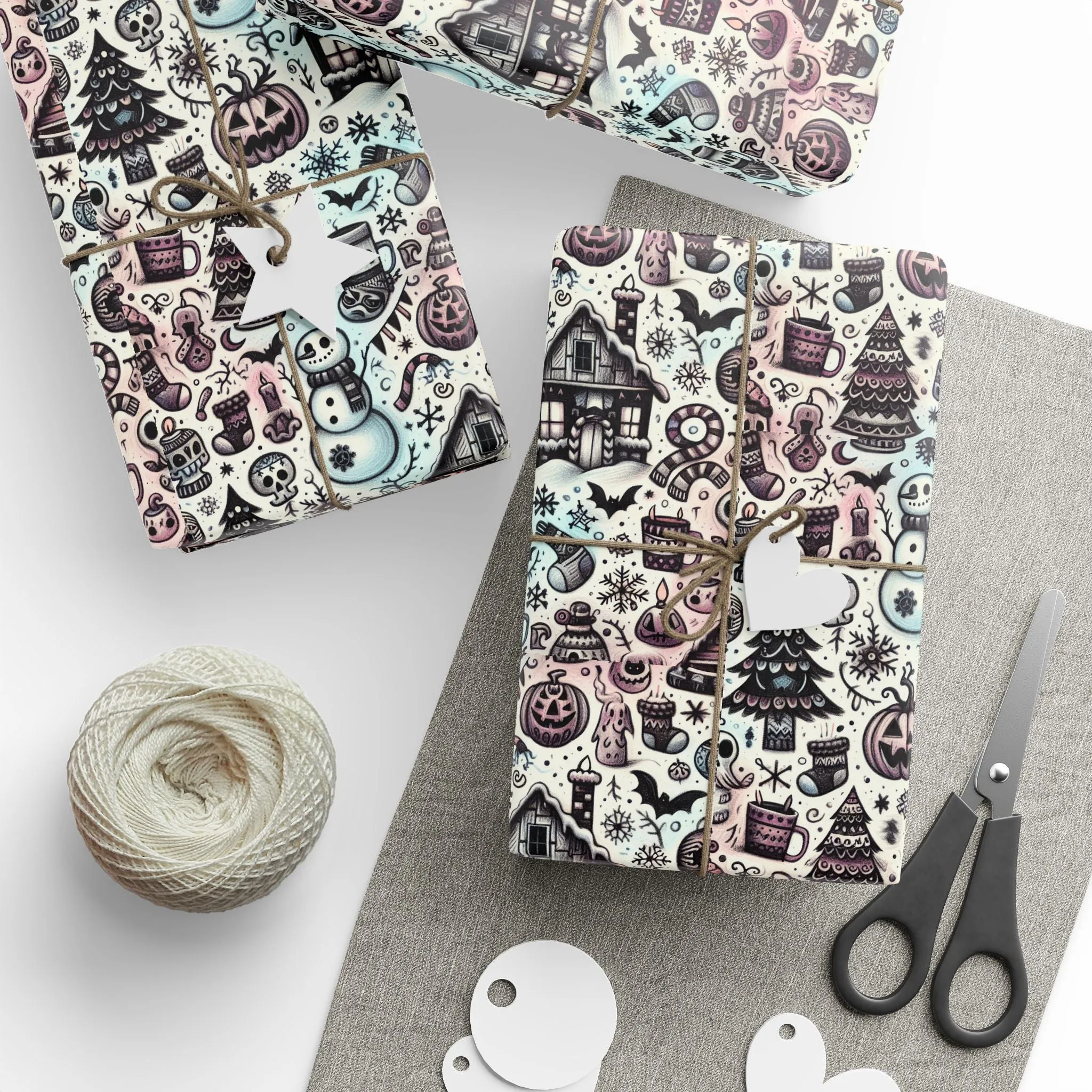 Spooky Snowy Scene - Wrapping Papers