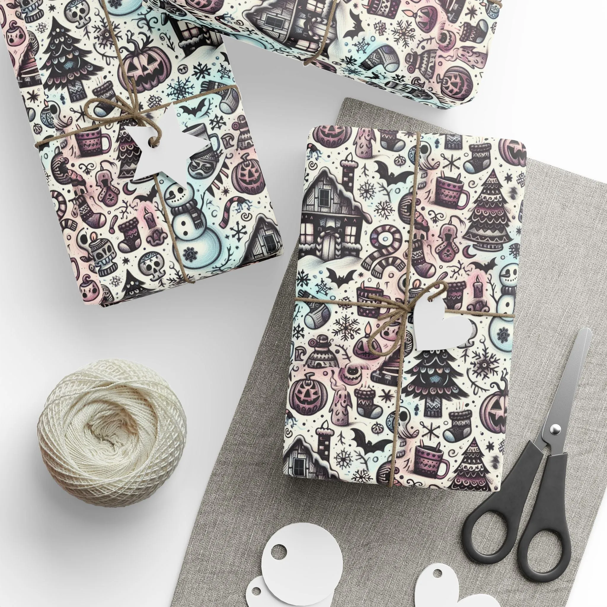 Spooky Snowy Scene - Wrapping Papers