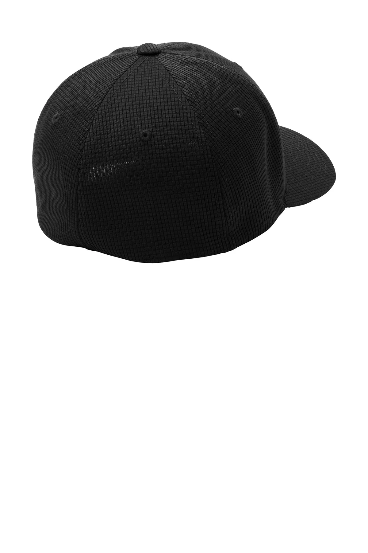 Sport-Tek Flexfit Customized Grid Texture Caps, Black