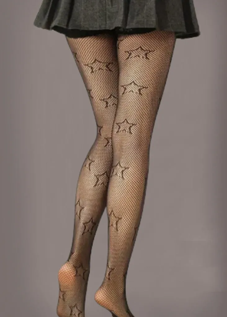 Star Fishnet Tights