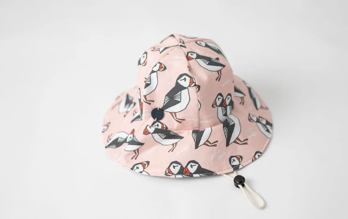 Summer Hat (Pink Puffin)