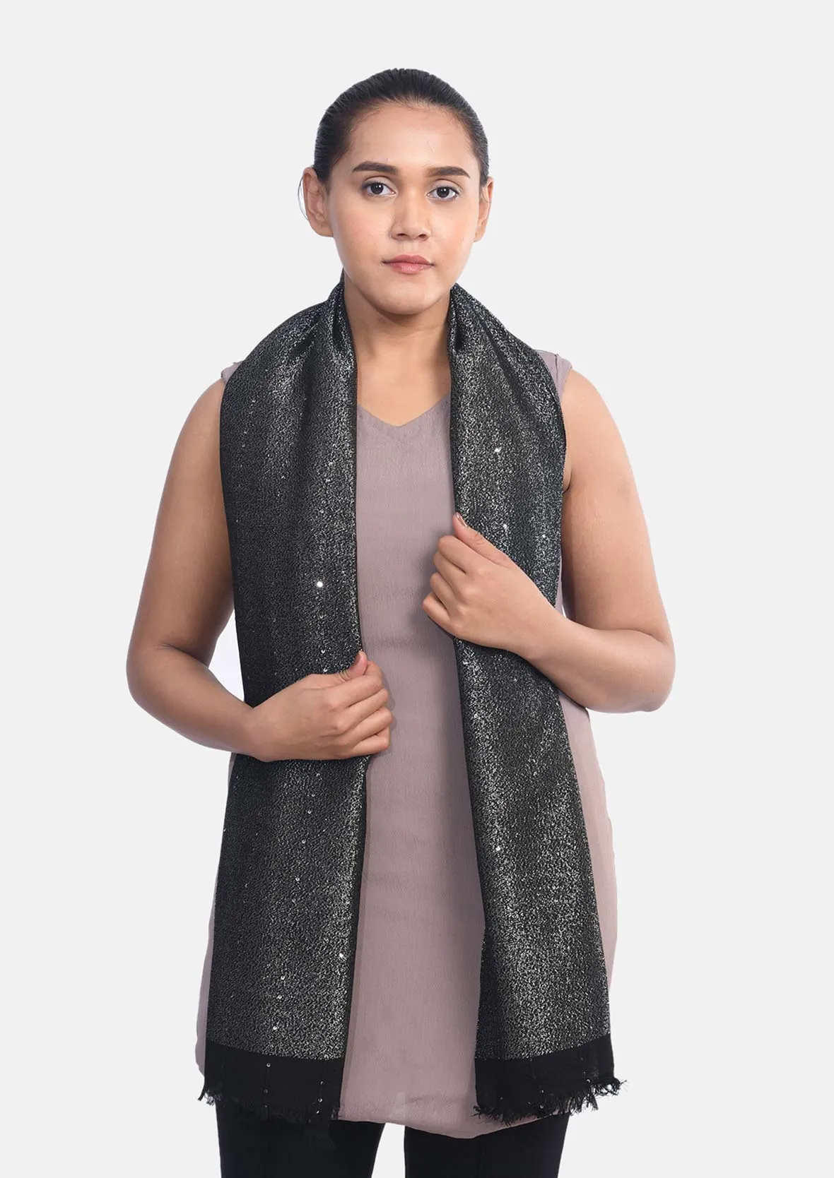 Supersoft Metallic Finish Scarf