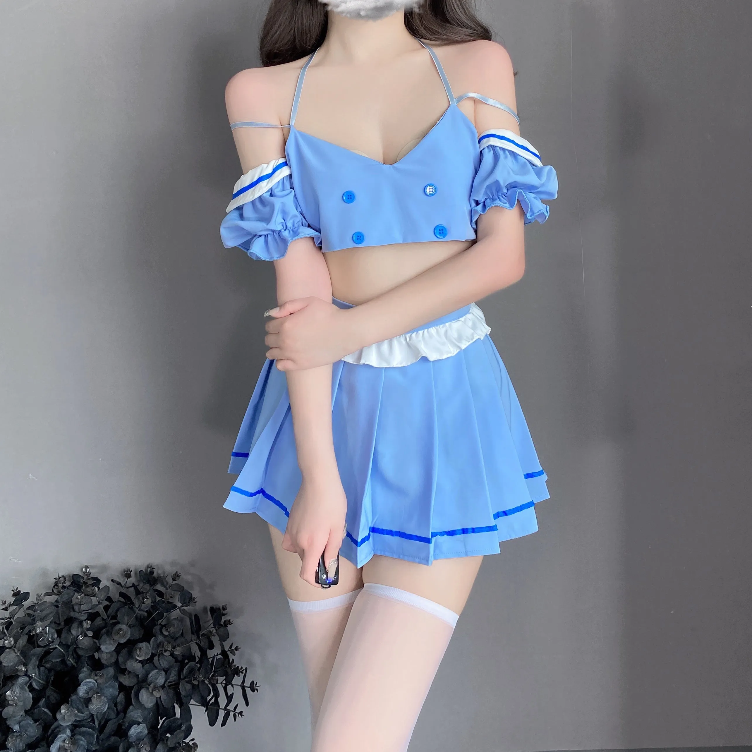 T-2547 Sexy sailor dress preppy sweet pure desire short skirt