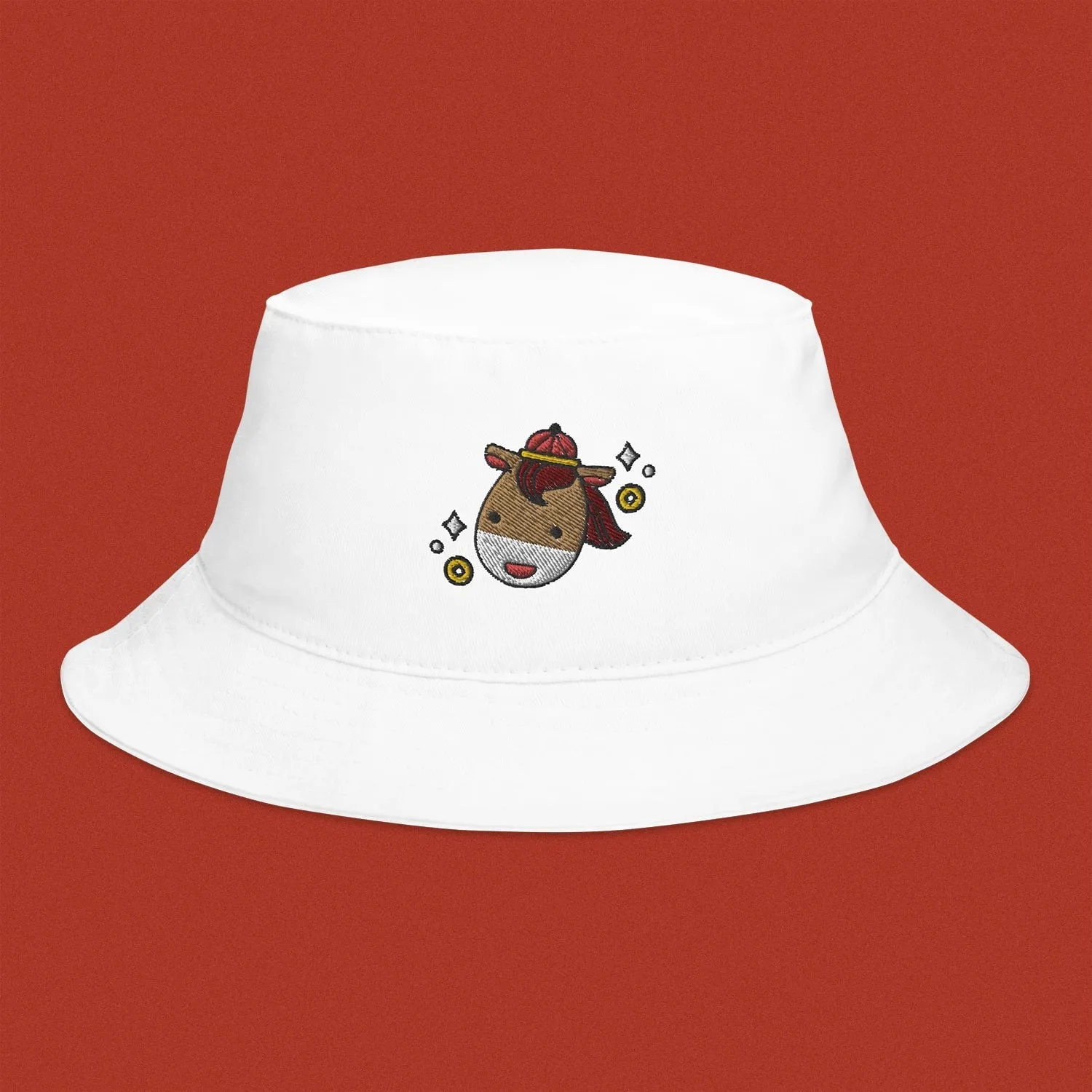 Year of the Horse Embroidered Bucket Hat